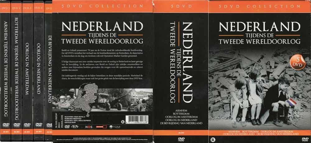 Nederland tijdens de Tweede Wereldoorlog 5DVD box, Drama, Ophalen of Verzenden, Zo goed als nieuw, Alle leeftijden