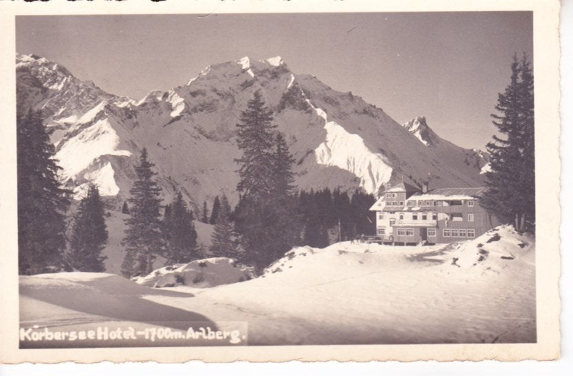 Körbersee Hotel 1700m Arlberg Oostenrijk. 15-09, Verzamelen, Ophalen of Verzenden, Voor 1920, Gelopen, Oostenrijk