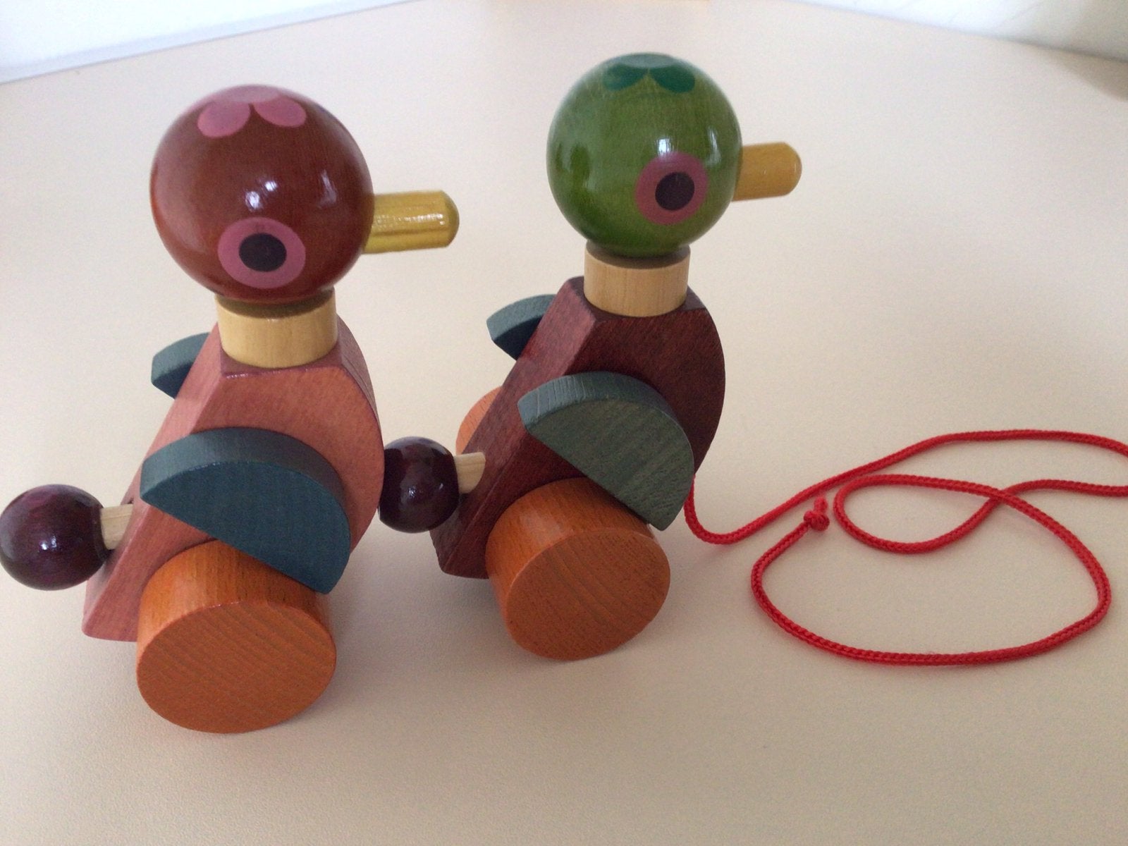 Houten eendenduo en locomotiefje, Ophalen of Verzenden, Nieuw