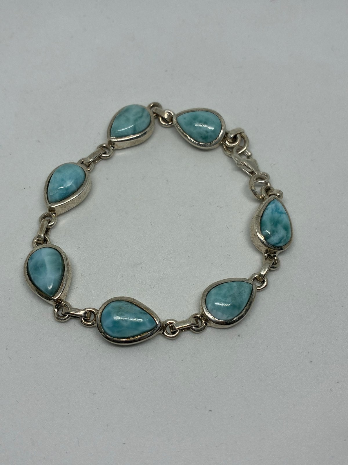 Zilver 925 Armband met Dolphine Stone (Larimar)