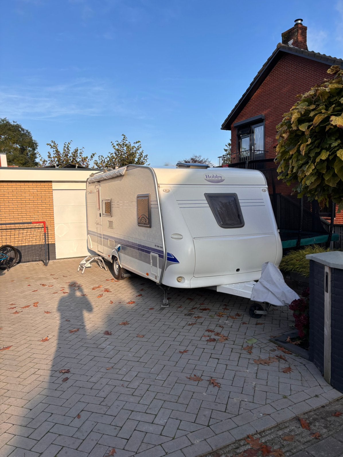 Hobby De Luxe easy 500 kmfe, met mover en luifel, Caravans en Kamperen, Hobby, Treinzit, Particulier, Tot en met 6