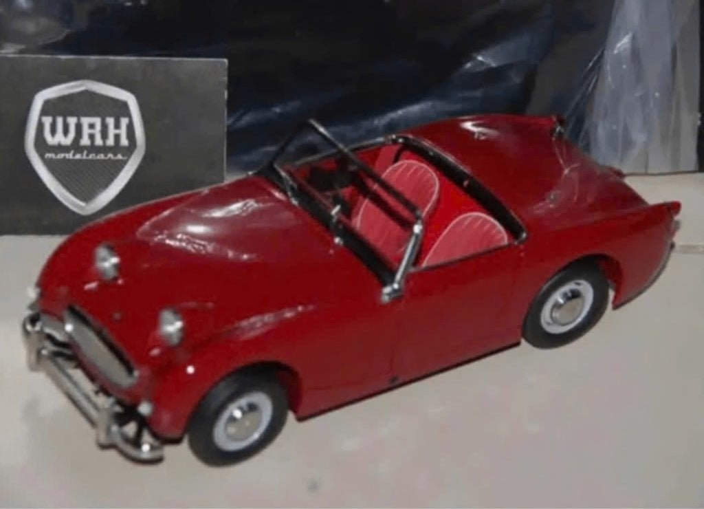 1:18 AUSTIN HEALEY SPRITE MK1 cherry red Kyosho in box WRH, Verzenden, Zo goed als nieuw, Auto, Kyosho