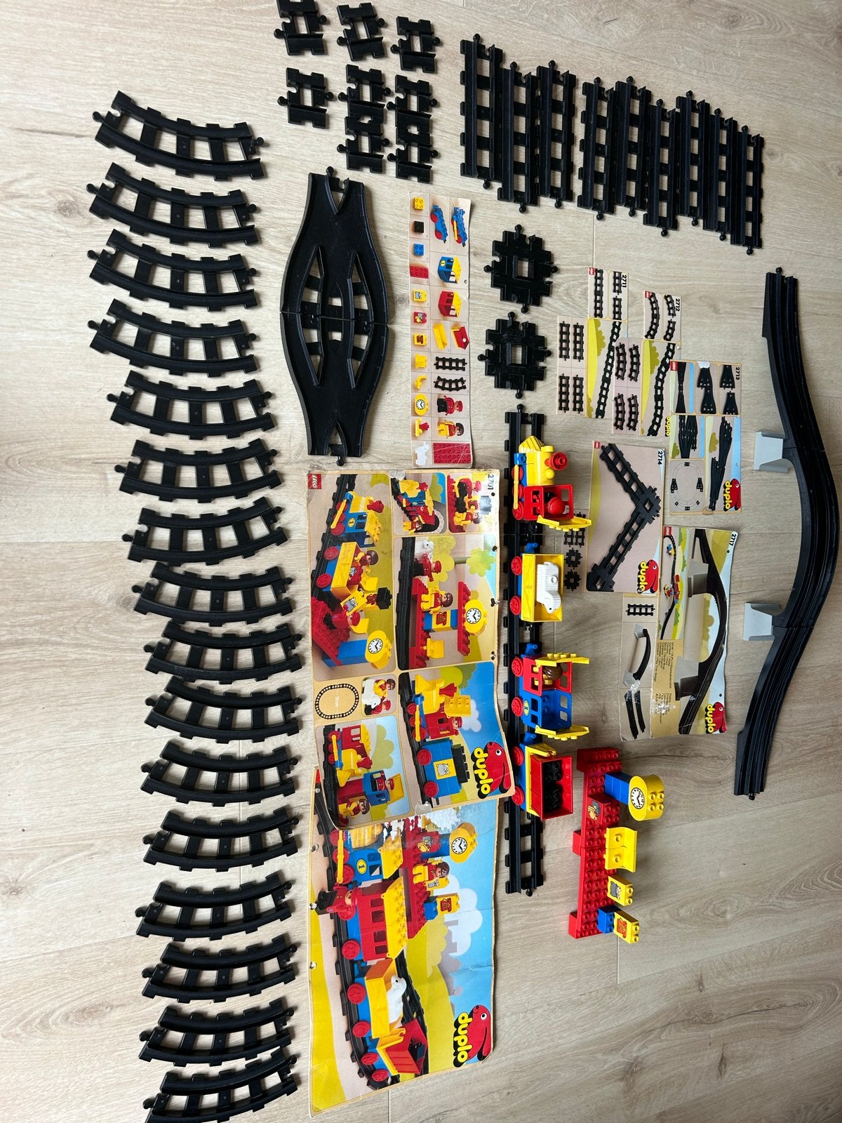 Grote collectie Duplo trein en rails (6 dozen), Gebruikt, Overige thema's, Ophalen of Verzenden, Duplo