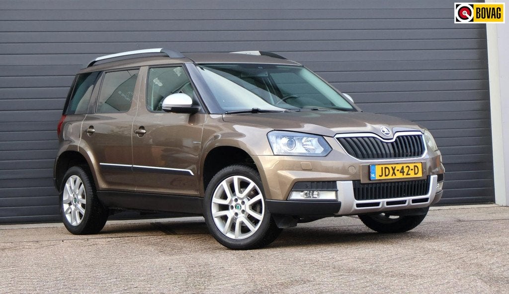Skoda Yeti 1.4 TSI Elegance Xeno/Cruise/PDC/Automaat/Lux, Auto's, Stof, Gebruikt, Zwart, 4 cilinders