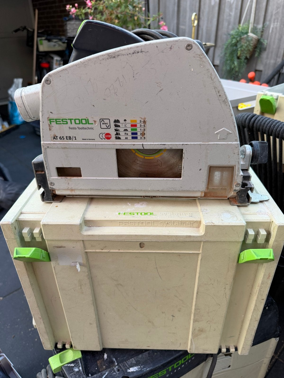 Festool AT 65 EB/1 Cirkelzaag met Systainer (2003), Ophalen, Gebruikt, Cirkelzaag, 70 mm of meer