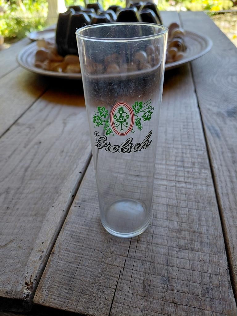 Grolsch Bierglas - Vintage Design speelman, Ophalen of Verzenden, Gebruikt, Grolsch