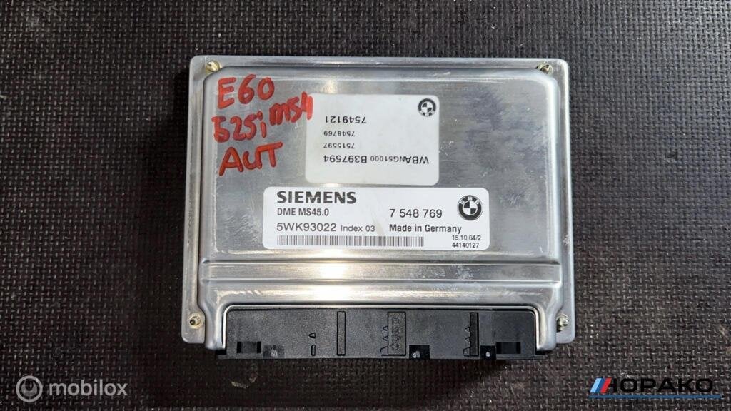 ECU / Motorcomputer BMW E60 7548769 | MS45.0, Gebruikt, Einsteinlaan 5, rijswijk, Bmw, Ophalen of Verzenden