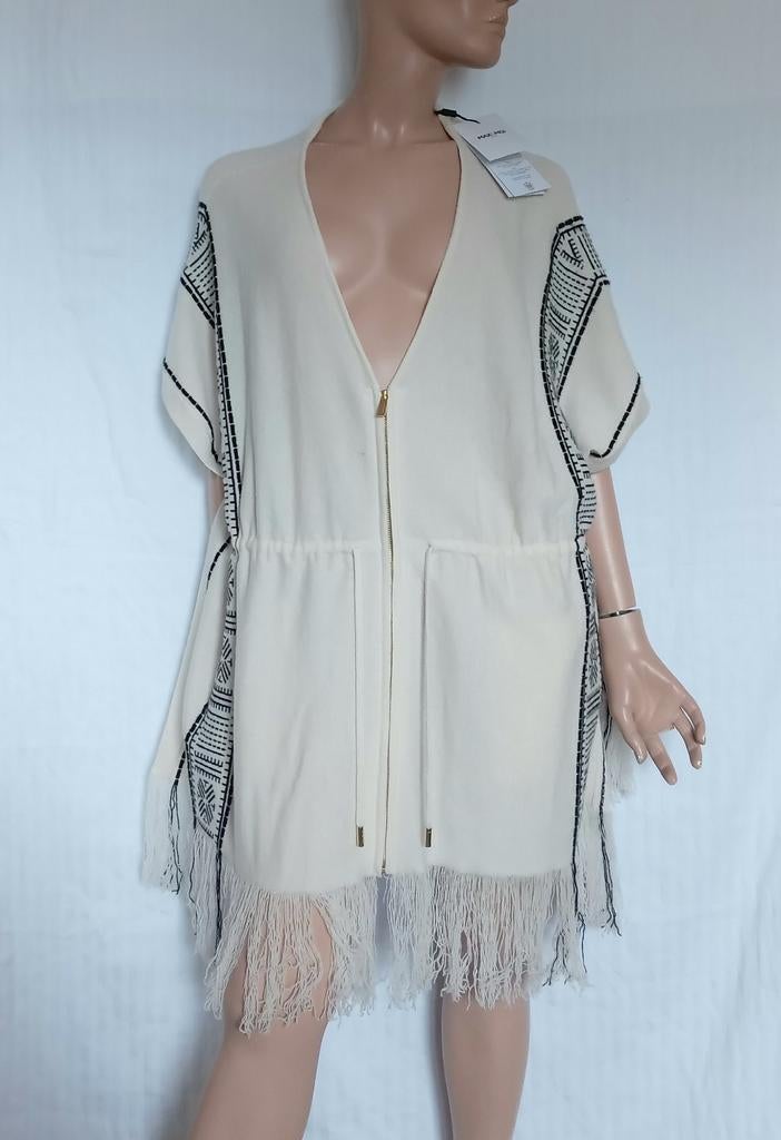 MAX&MOI CASHMERE Poncho / Vest , NIEUW, Kleding | Dames, Truien en Vesten, Ophalen of Verzenden, Nieuw, Maat 42/44 (L), Wit
