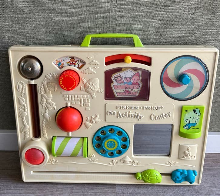 Vintage Fisher-Price Activity Center 1983, Ophalen of Verzenden, Gebruikt, Overige typen