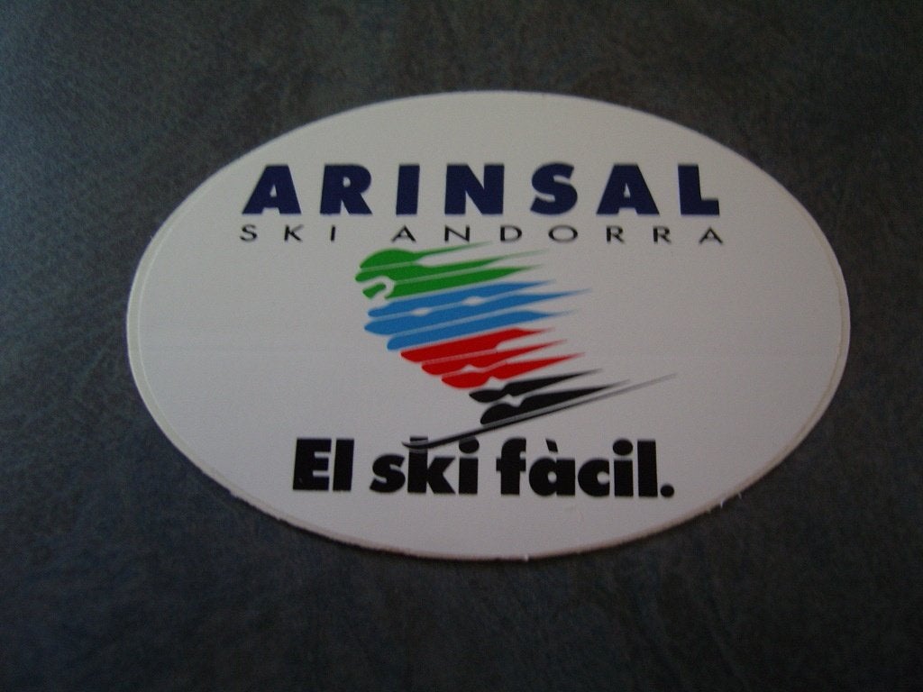 sticker arinsal ski andorra el ski fàcil, Ophalen, Zo goed als nieuw