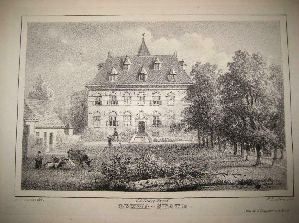 66 / Menaldum Stinsen  Orxma State  Litho 1846, Ophalen of Verzenden
