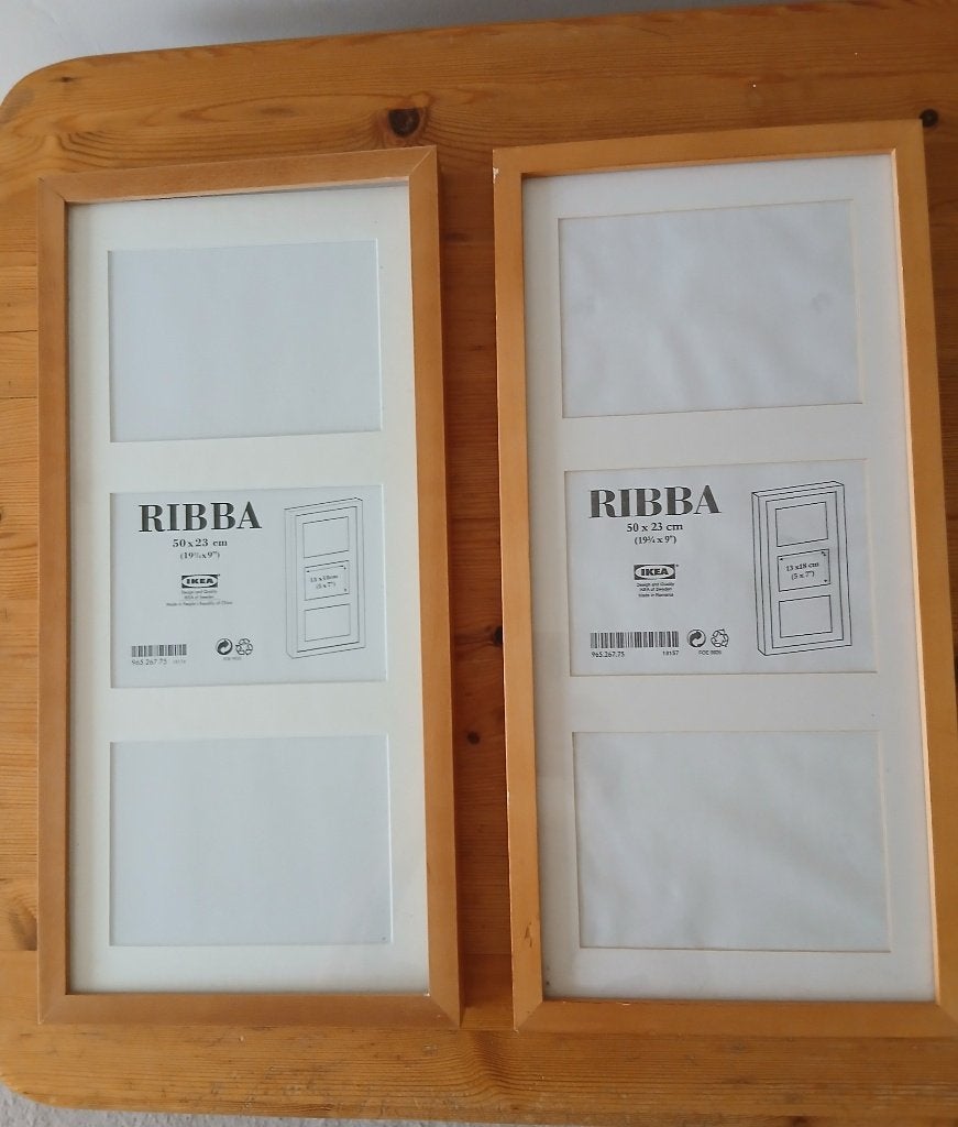 fotolijst Ikea Ribba voor 3 foto's, 52 cm, 25 cm, Hangend, Ophalen of Verzenden