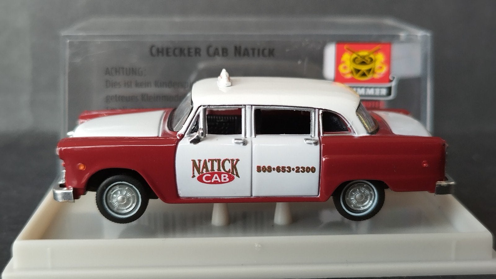 Checker Cab Taxi Natick 1:87 H0 Brekina Pol, Auto, Verzenden, Nieuw, M