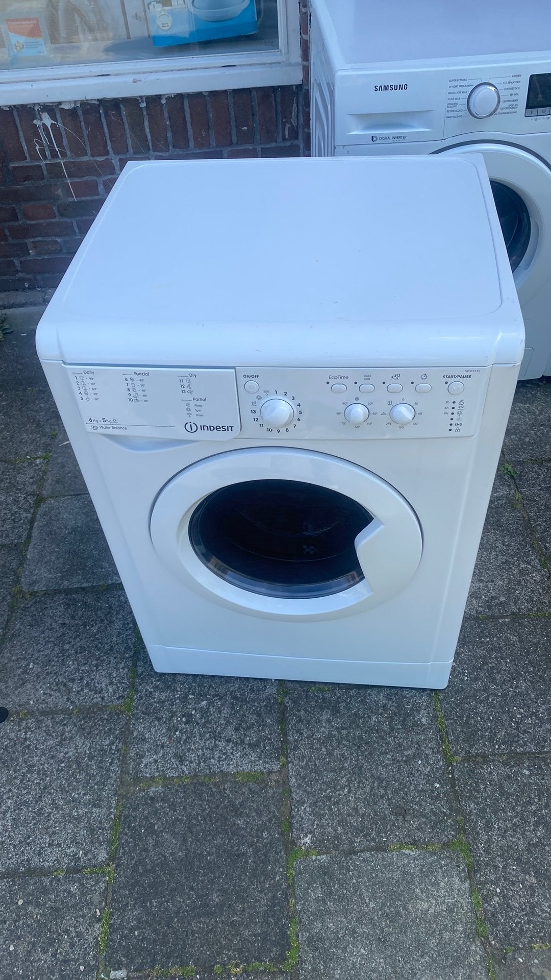 Wasdroogcombinatie Indesit, Ophalen of Verzenden, Gebruikt, Wit