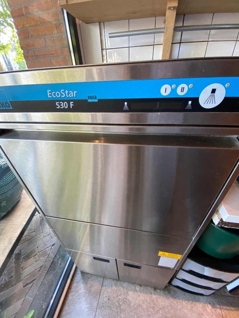 Horeca vaatwasser MEIKO 530F voorlader, Ophalen, Gebruikt, Wassen en Drogen