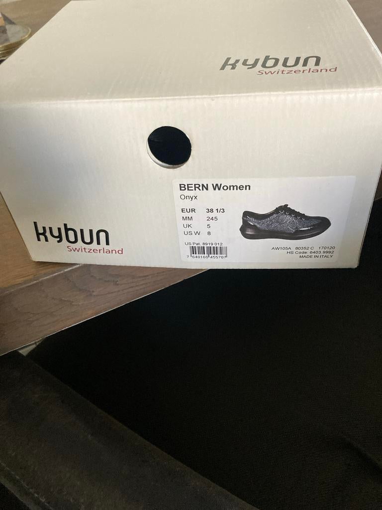 Kybun Bern Women Onyx - Comfortabele Sneakers Maat 38 1/3, Kleding | Dames, Schoenen, Zwart, Ophalen of Verzenden, Sneakers of Gympen