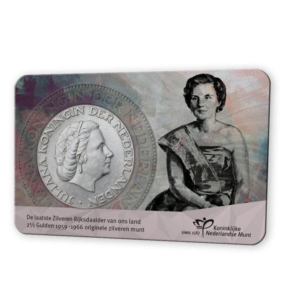 Nederland 2026 60 jaar afscheid zilveren rijksdaalder 1960, Koningin Juliana, Zilver, Ophalen of Verzenden, Losse munt
