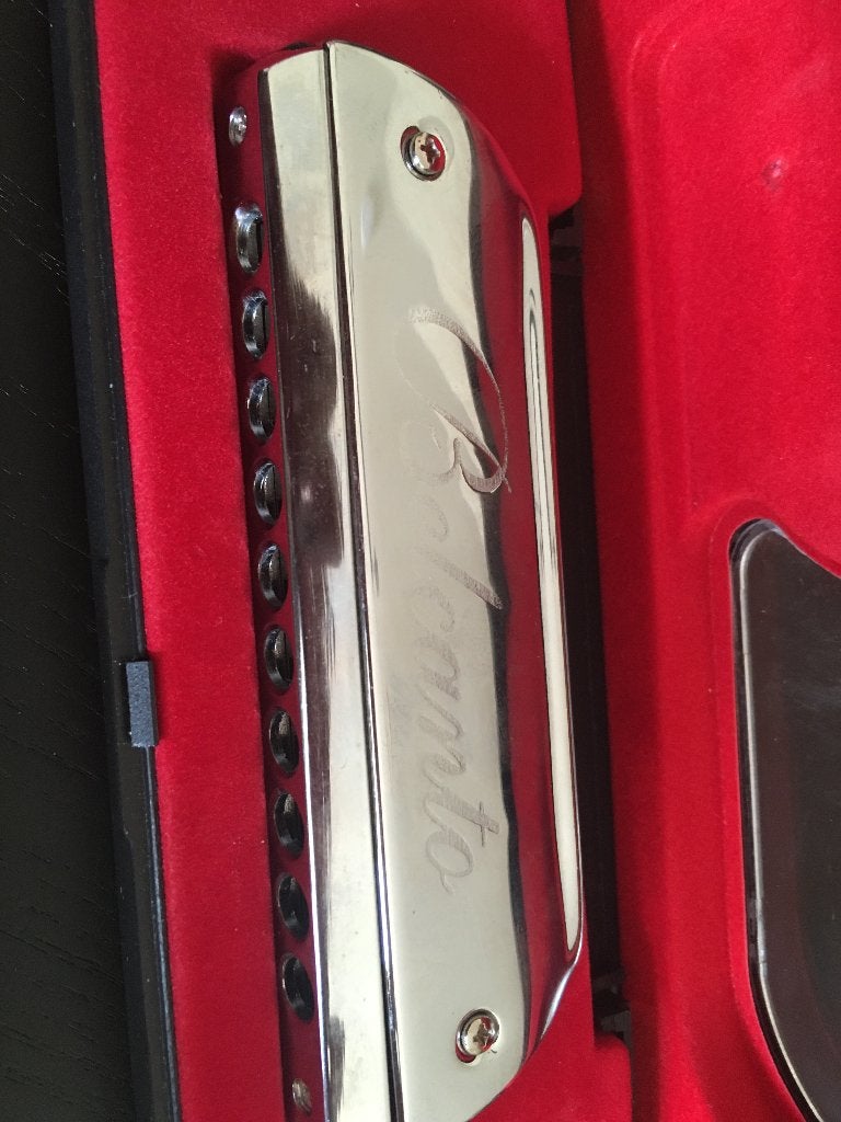 BELCANTO mondharmonica chromatisch, Overige typen, Chromatisch, Ophalen of Verzenden, Zo goed als nieuw
