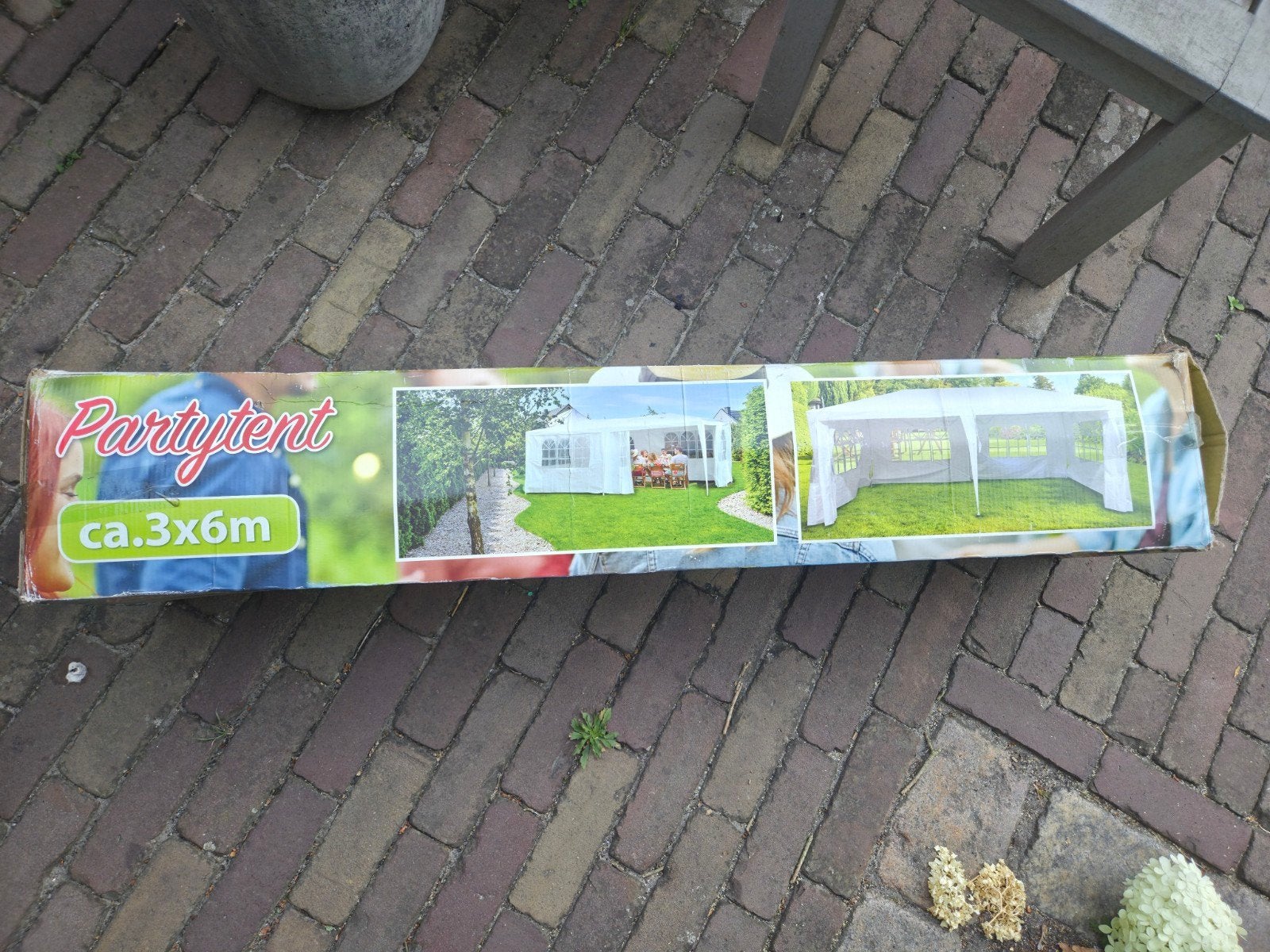 partytent 3x6 meter, Ophalen, Gebruikt, Partytent, Minder dan 4 meter