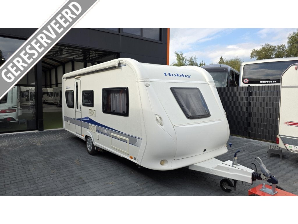 Hobby Excellent 495 UL mover,luifel,voortent,fie, Rondzit, Hobby, 4 tot 5 meter, Overige typen