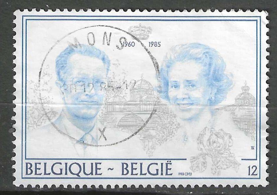 Belgie 1985 - Yvert/OBP 2198 - Boudewijn en Fabiola  (ST), Postzegels en Munten, Postzegels | Europa | België, Verzenden, Gestempeld