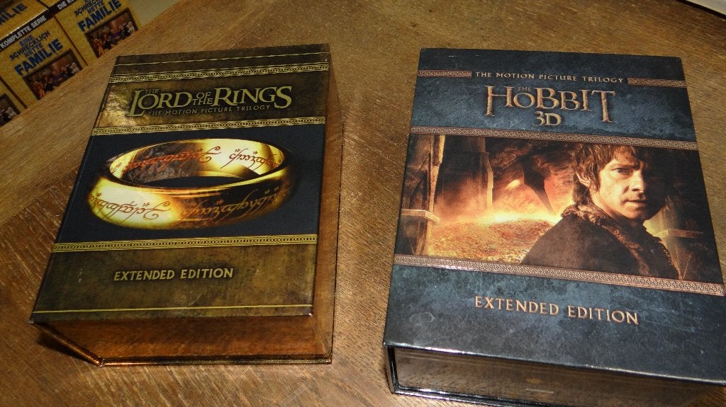 Lord Of The Rings en The Hobbit Trilogy, BRD., Cd's en Dvd's, Blu-ray, Ophalen of Verzenden, Zo goed als nieuw, Avontuur, Boxset