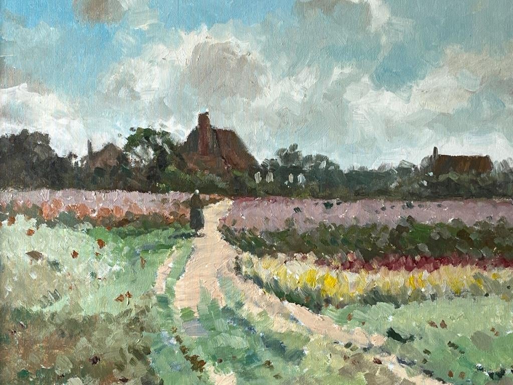 Joop van Leeuwen, Hollandse bollenvelden, Antiek en Kunst, Kunst | Schilderijen | Klassiek, Ophalen
