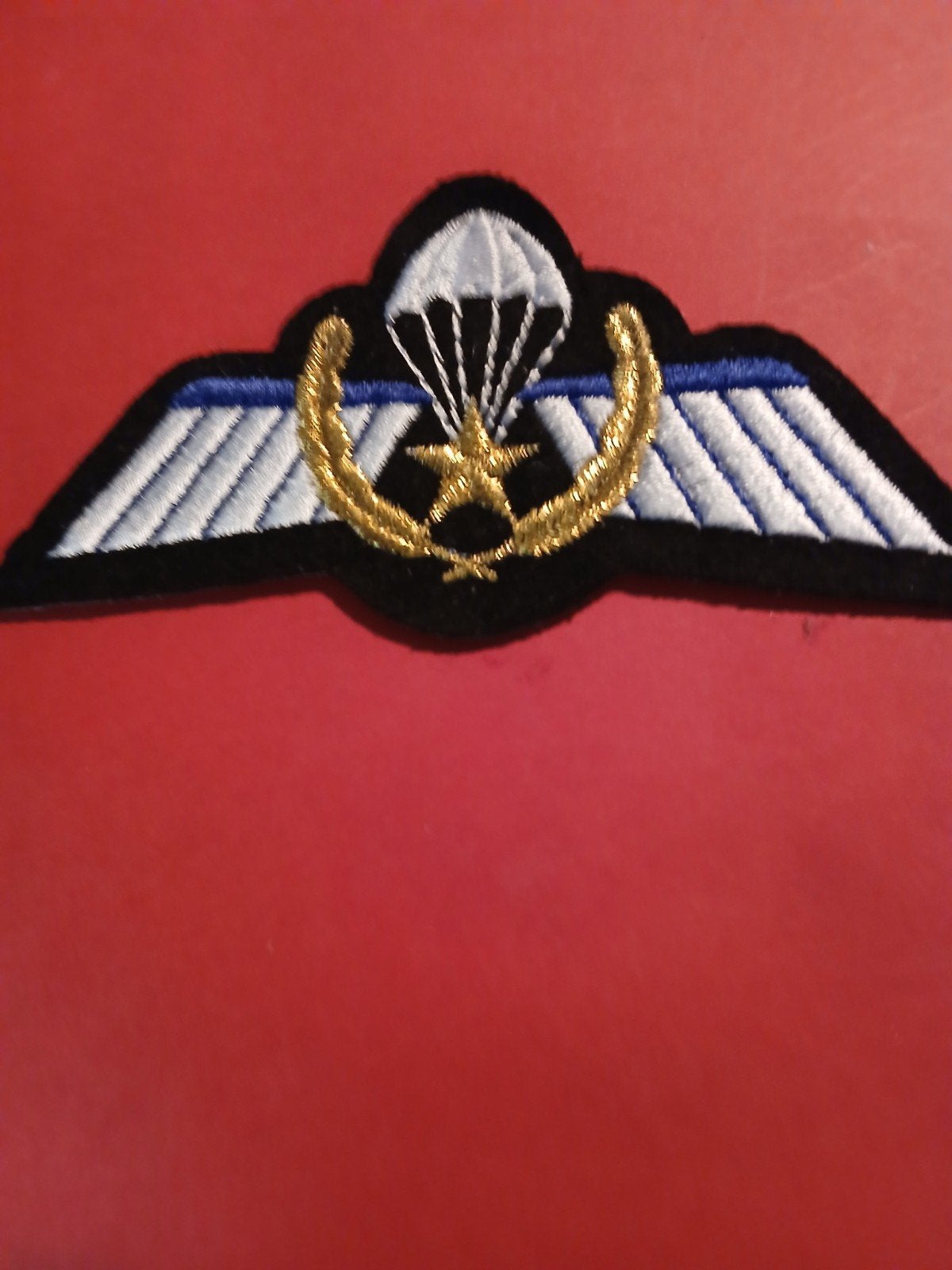 Geborduurde Parachutisten Badge - Militaire Vleugels, Verzenden, Zo goed als nieuw