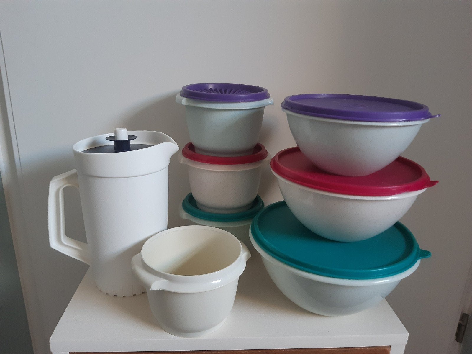 Tupperware sets, Gebruikt, Overige kleuren, Bewaardoos, Luchtdicht