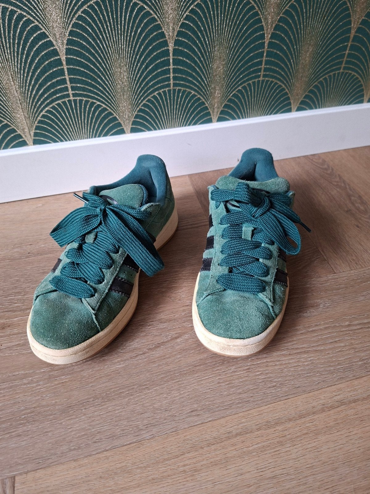 Adidas groene nette schoenen voor jongens - Maat 37 1/3, Adidas, Schoenen, Ophalen of Verzenden, Zo goed als nieuw