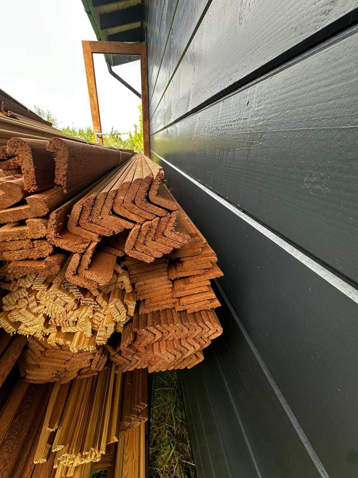 Hardhout afwerklatten nieuw, Ophalen, Planken, Zo goed als nieuw, Hardhout