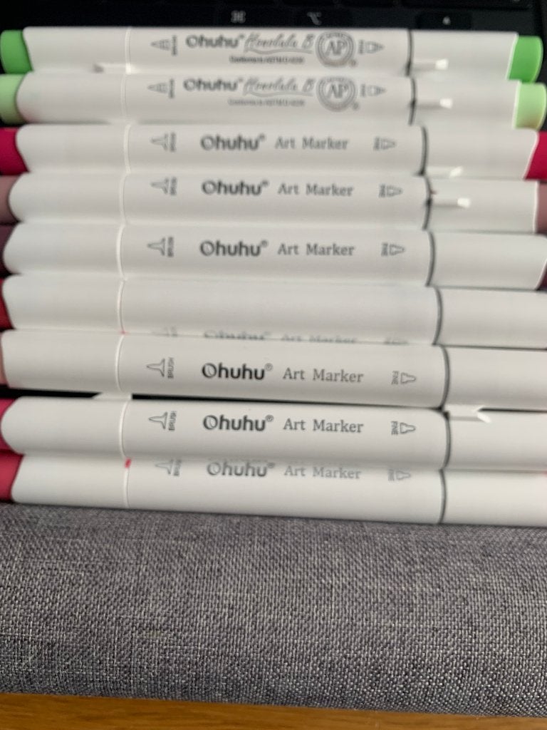 Ohuhu alcohol markers Brush & Fine Prijs per stuk, Ophalen of Verzenden, Gebruikt, Potlood of Stift