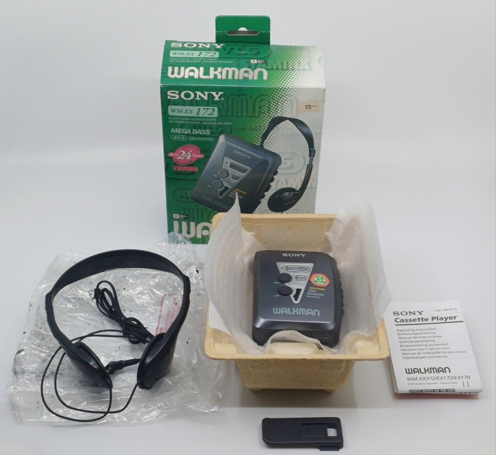 Sony Walkman WM-EX172 met koptelefoon en doos, Audio, Tv en Foto, Walkmans, Discmans en Minidiscspelers, Verzenden, Walkman