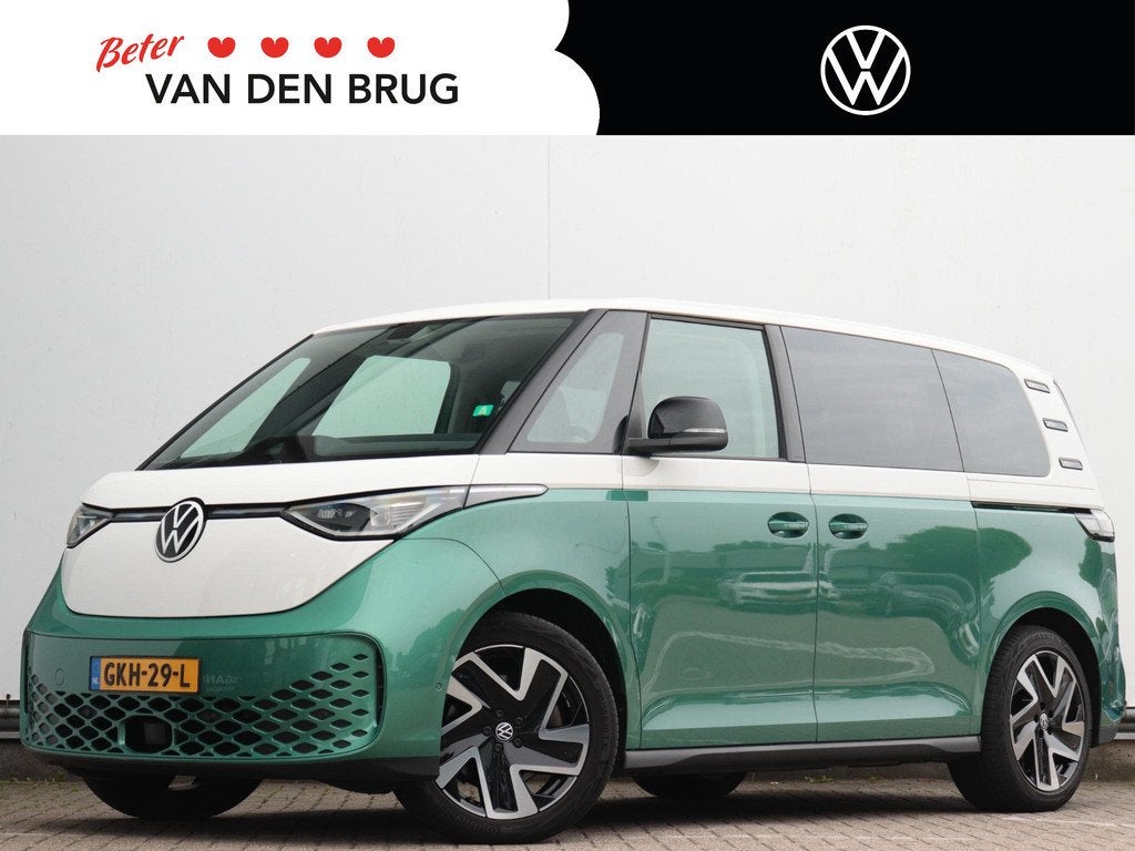 Volkswagen ID. Buzz Pro 77kWh | Origineel two-tone | Stoel-, Auto's, Automaat, Achterwielaandrijving, Gebruikt, Zwart