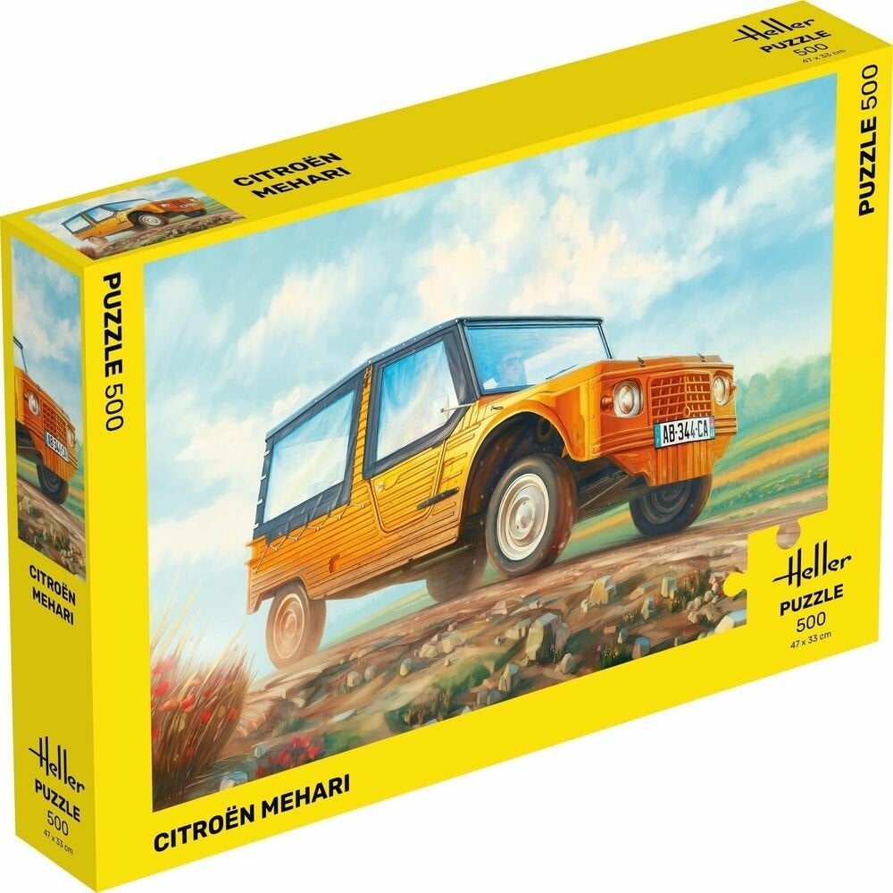 Puzzel Citroën Mehari Heller 500 stuks, Hobby en Vrije tijd, Denksport en Puzzels, Ophalen of Verzenden, 500 t/m 1500 stukjes