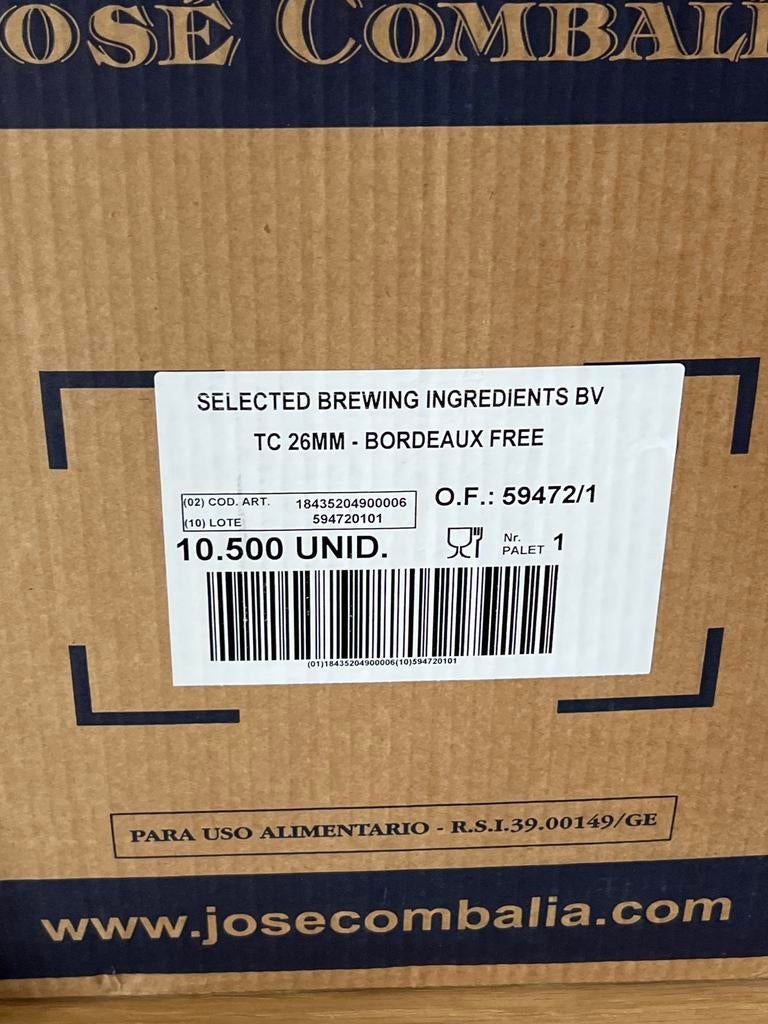 Nieuwe kroonkurken, 10.500 stuks, Ophalen, Nieuw