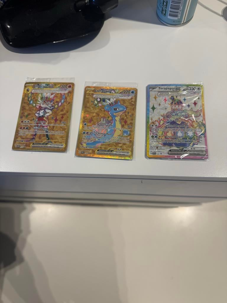 3x Promo Kaarten Sealed - Terapagos ex Ultra Premium Collect, Ophalen of Verzenden, Nieuw, Meerdere kaarten, Foil
