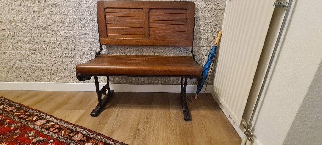 Tram bankje uit Rotterdam., Huis en Inrichting, Fauteuils, Ophalen, Minder dan 75 cm, Zo goed als nieuw, 75 tot 100 cm