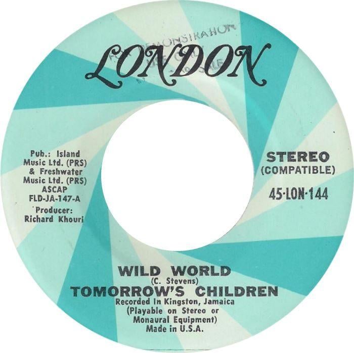 Ruil of koop Tomorrow's Children "Wild World" (London), Originele persing, 7 inch, Single, Ophalen of Verzenden