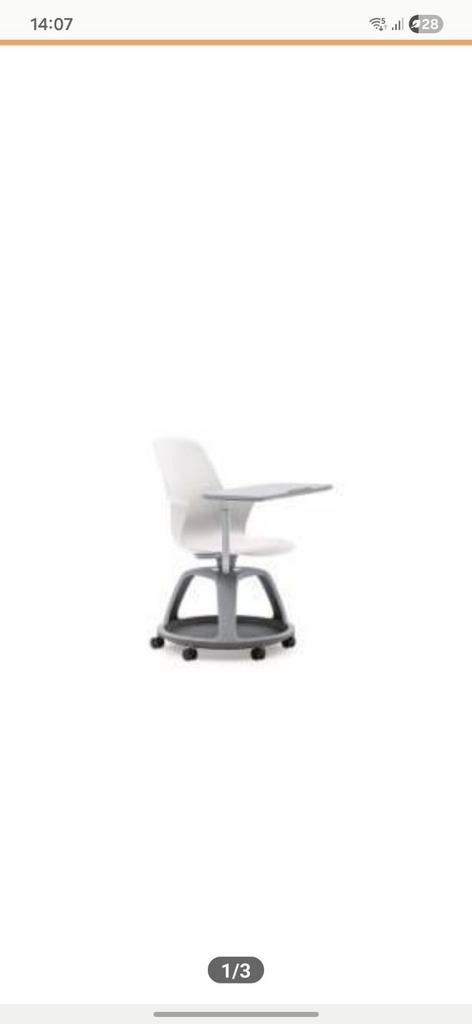 4 x Steelcase Node Stoel met Tablet - Flexibel & Ergonomisch, Computers en Software, Laptopstandaarden, Ophalen of Verzenden
