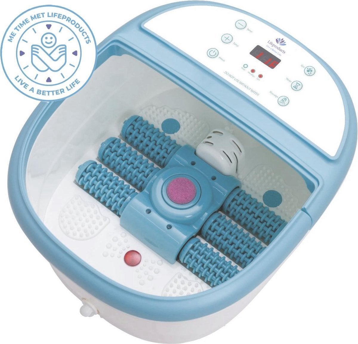 Lifeproducts Voetenbad met massage, warmte & bubbels, Ophalen of Verzenden, Gebruikt, Hand- en Voetverzorging