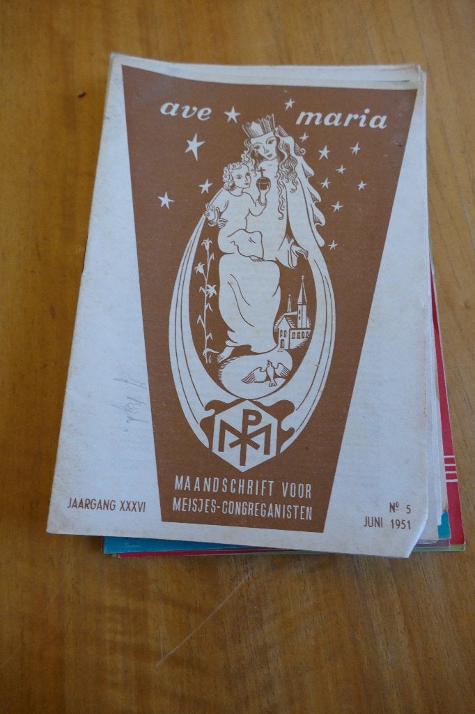 Ave Maria maandschrift voor meisjes-congreganisten, Ophalen of Verzenden