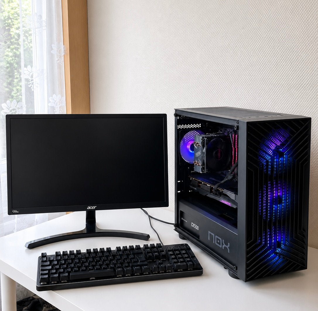 Gaming PC setup te koop – Ryzen 5 2600 / RX 7600 / 16GB RAM, Gebruikt, Gaming, 3 tot 4 Ghz, 16 GB