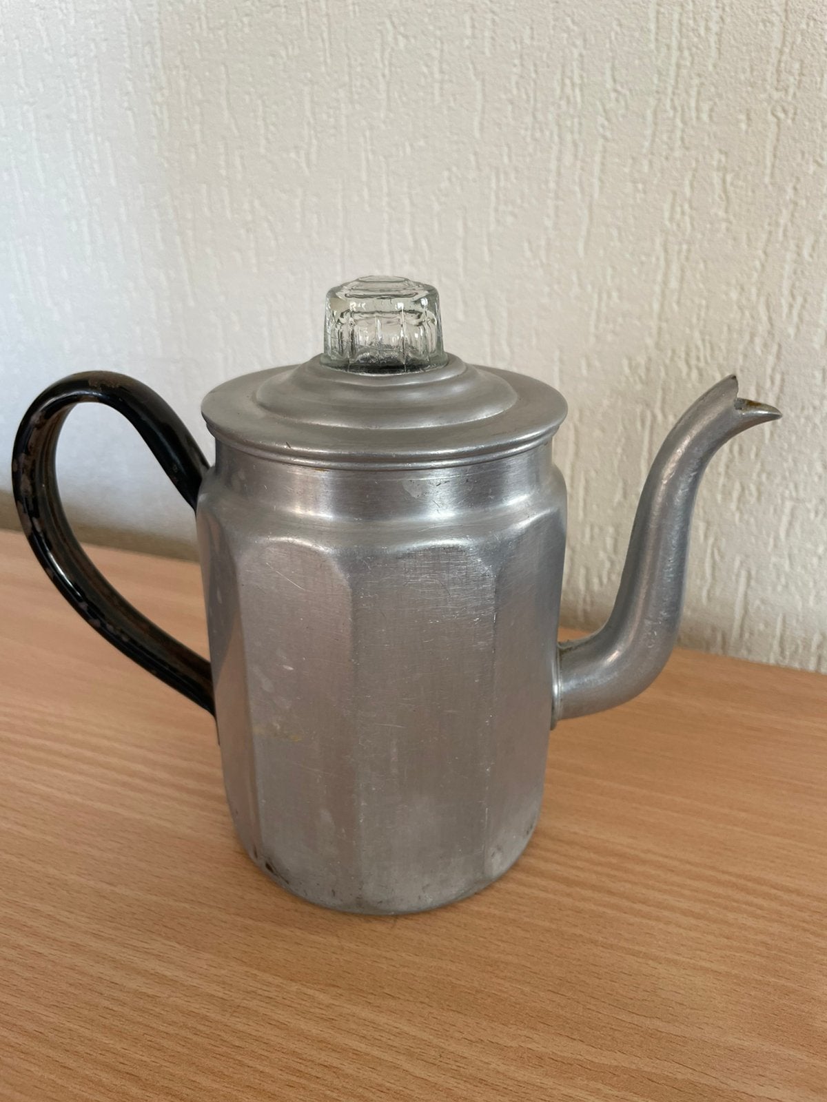 Mooie vintage theepot van G. Bredemeyer met glazen knop, Ophalen of Verzenden, Zo goed als nieuw