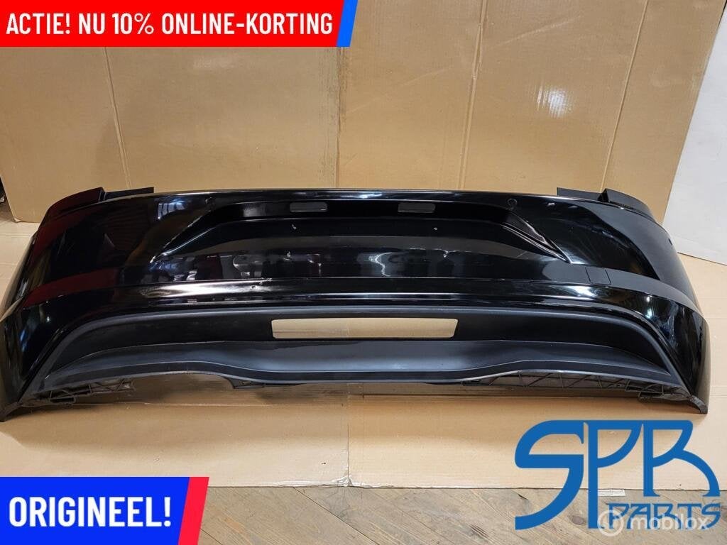 ACHTERBUMPER Vw POLO 2G AW1 LC9X 4xPDC ZWART BUMPER DIFFUSER, Gebruikt, VOLKSWAGEN, Volkswagen, Ophalen of Verzenden