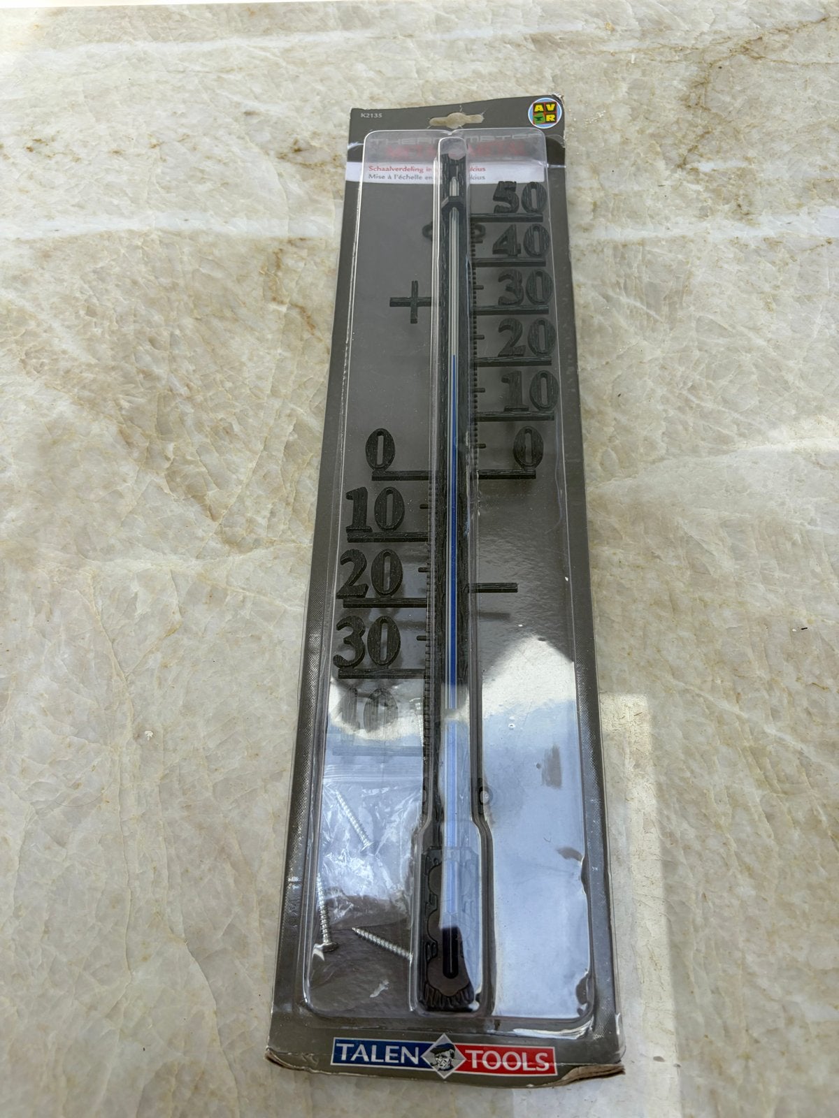 Talen Tools Buitenthermometer - Nieuw in verpakking, Buitenthermometer, Kunststof, Nieuw, Ophalen of Verzenden