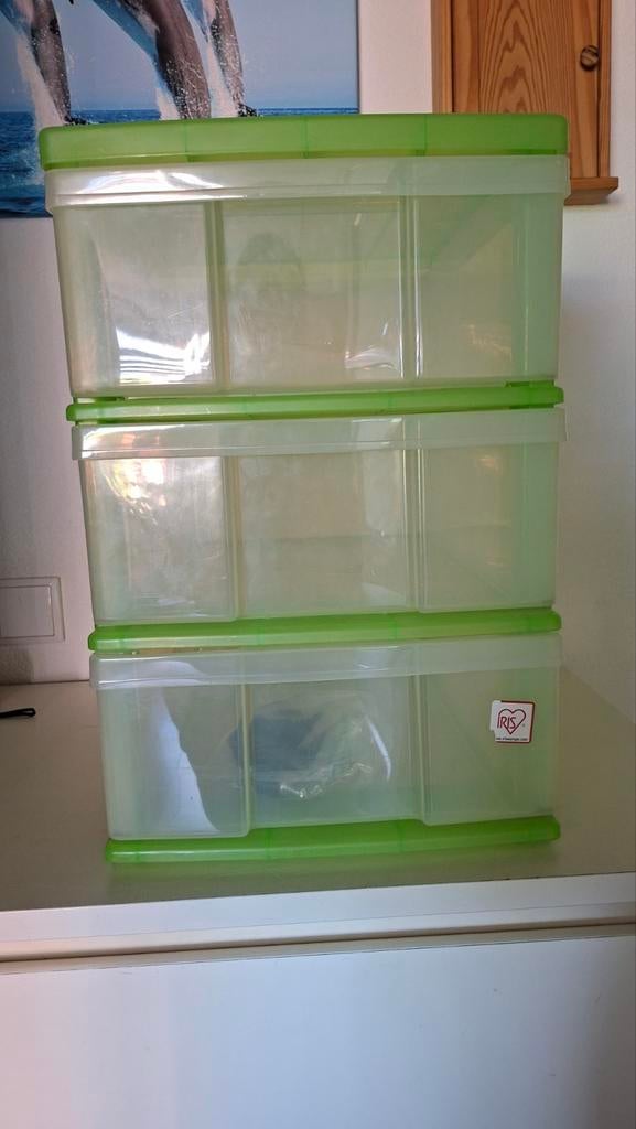 Kunststof ladekast met wieltjes - 3 laden, Huis en Inrichting, Kasten | Ladekasten, Ophalen, Gebruikt, Modern, praktisch, 3 of 4 laden