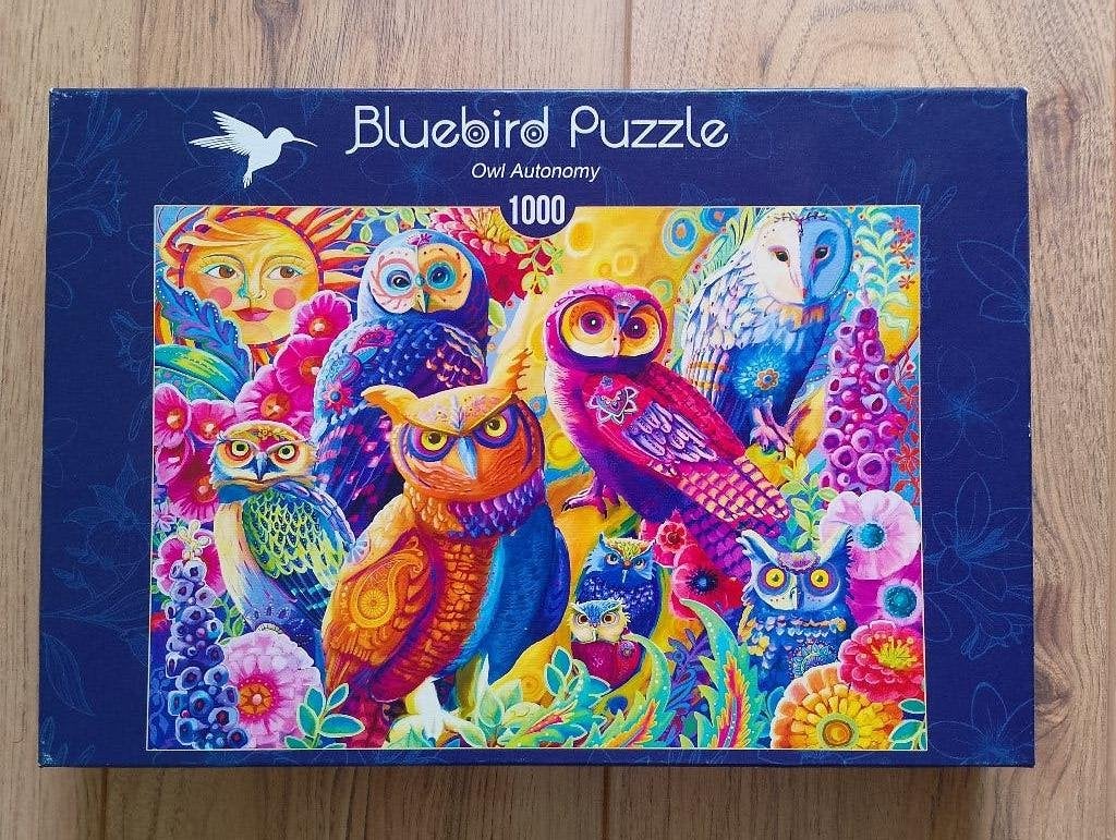 Bluebird - Owl Autnomy, Hobby en Vrije tijd, Denksport en Puzzels, Ophalen of Verzenden, 500 t/m 1500 stukjes, Zo goed als nieuw