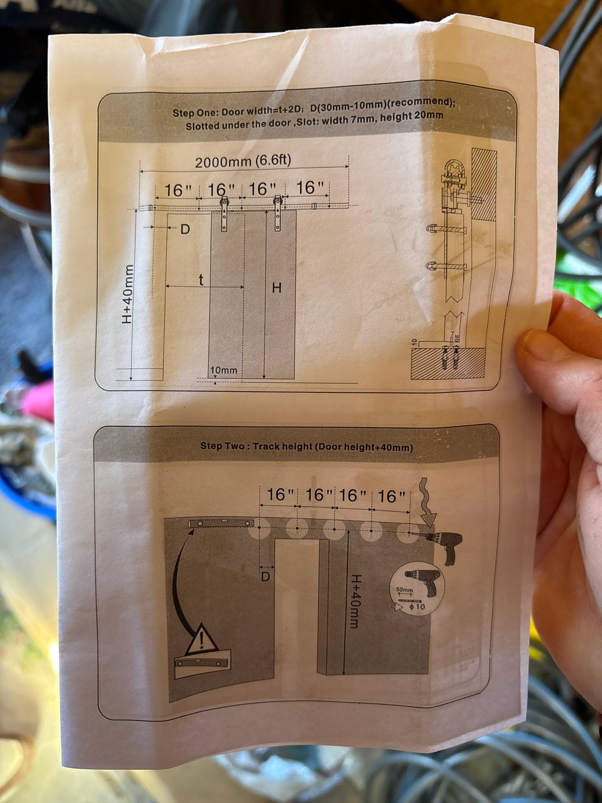 Ophangsysteem voor schuifdeur - Compleet pakket, Ophalen, 80 tot 100 cm, Binnendeur, Nieuw