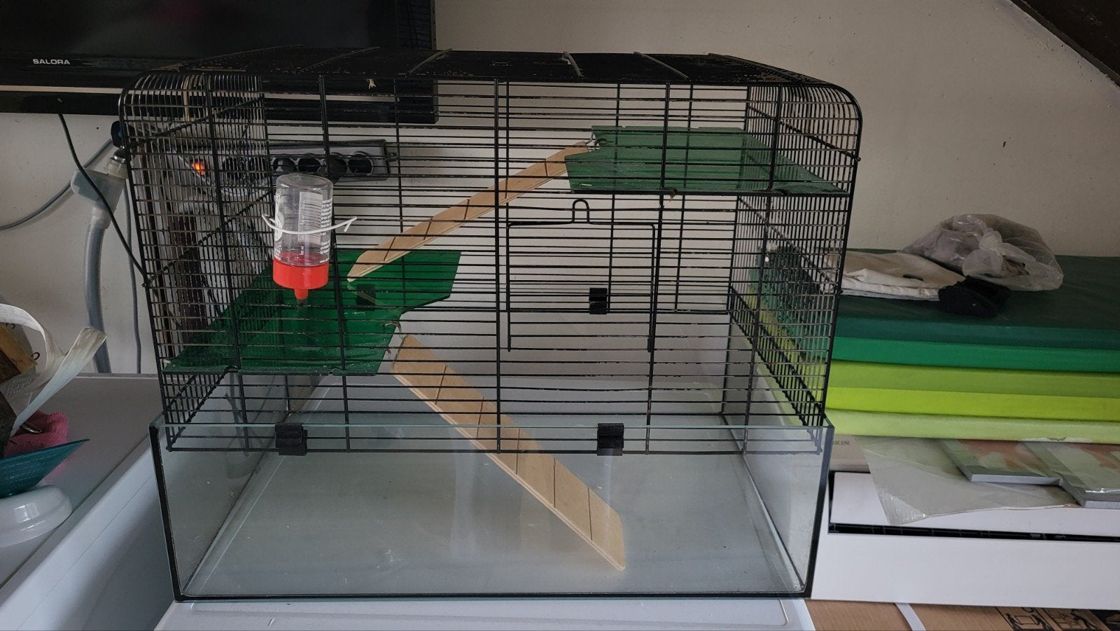 Hamsterkooi (inclusief huisjes, eten, snoepjes etc.), Dieren en Toebehoren, Vogels | Hokken en Kooien, Gebruikt, Overige typen